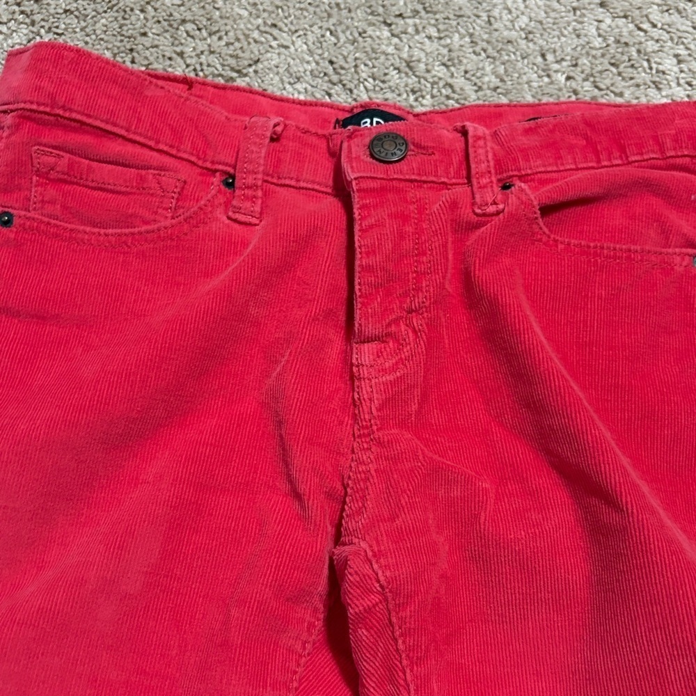 BDG Red Corduroy Ankle Cigarette Pants 28x30 - Picture 4 of 5